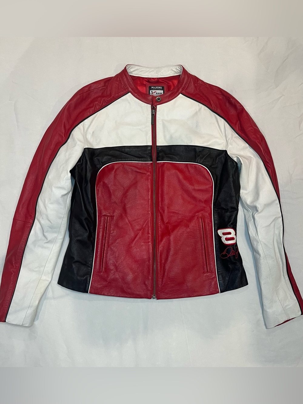 Wilsons Leather #8 Dale Earnhardt Jr Women’s Leather Jacket